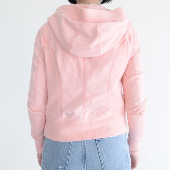 Lululemon Rejuvenate Pink Hoodie Zip Up Mockneck Casual Bleached Coral Sweater 8 - Picture 2 of 12